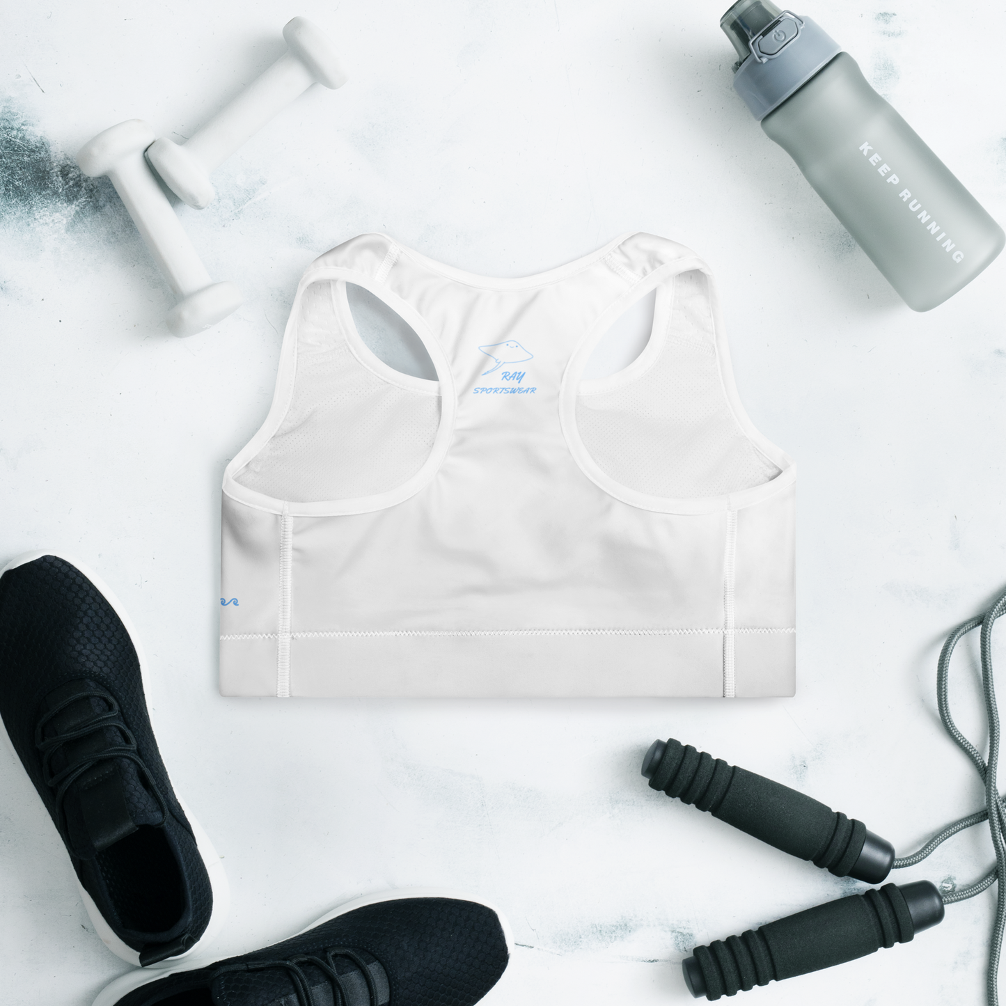 Sports bra in white