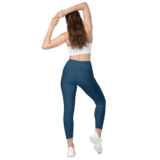 Gym leggings in navy blue