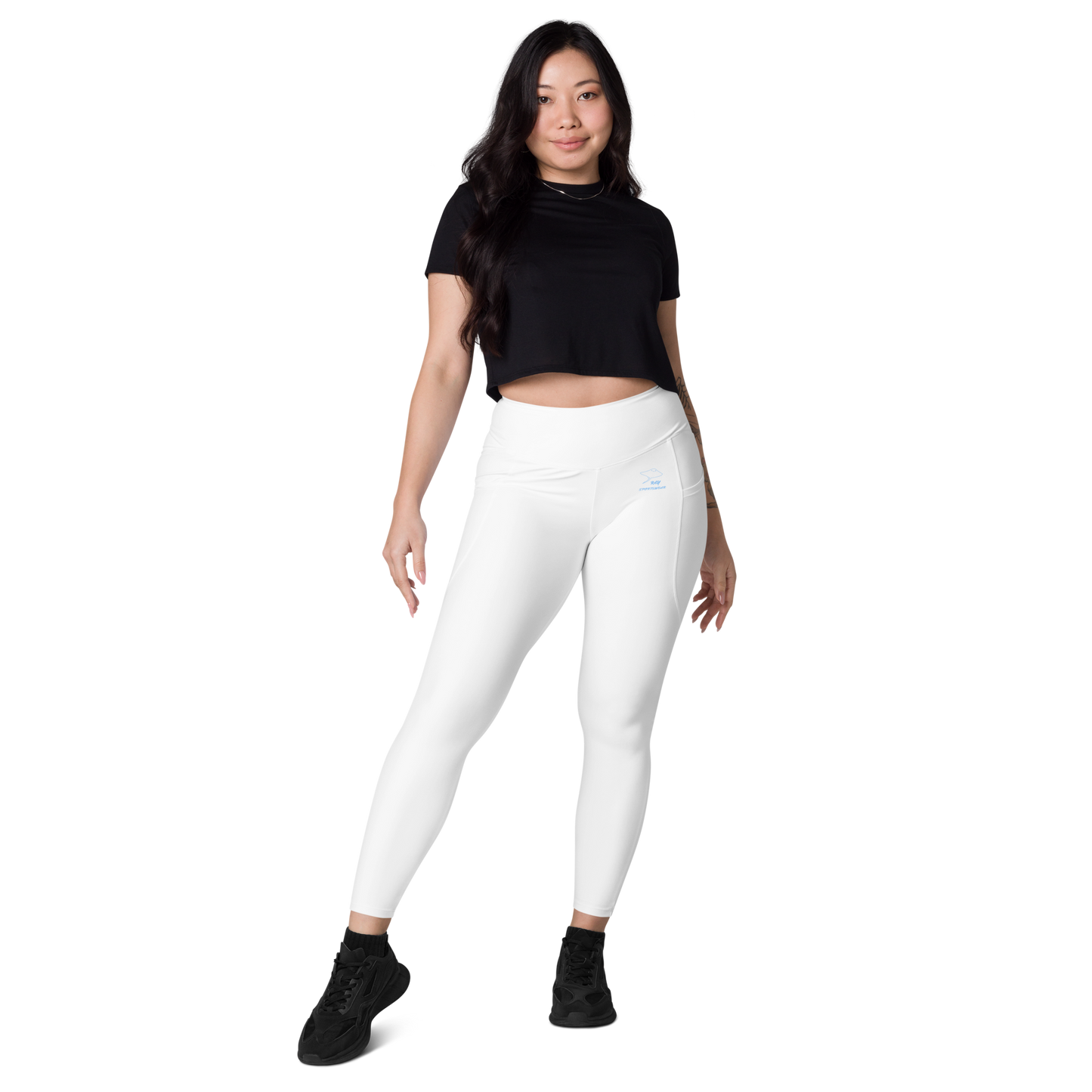 Gym leggings in white