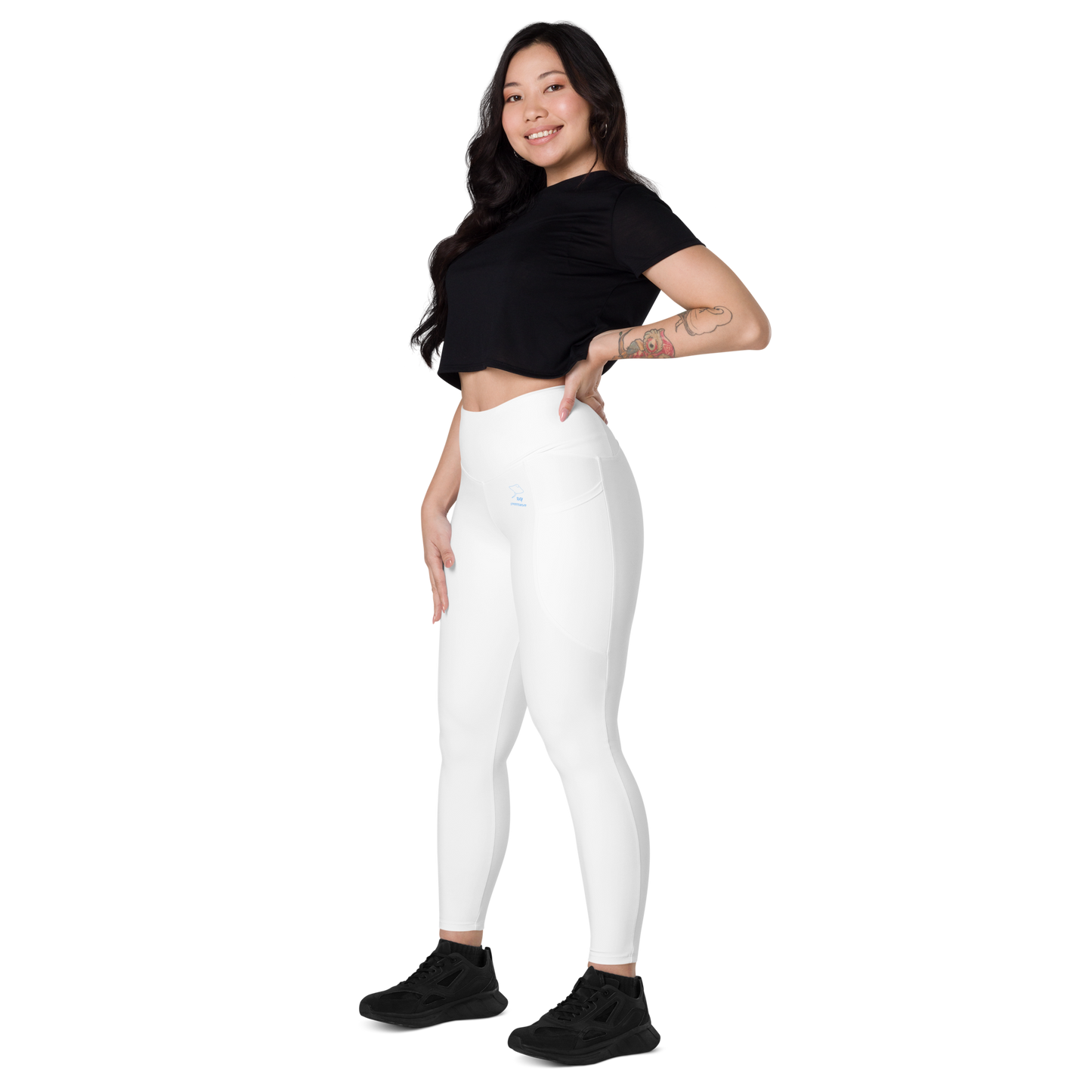 Gym leggings in white