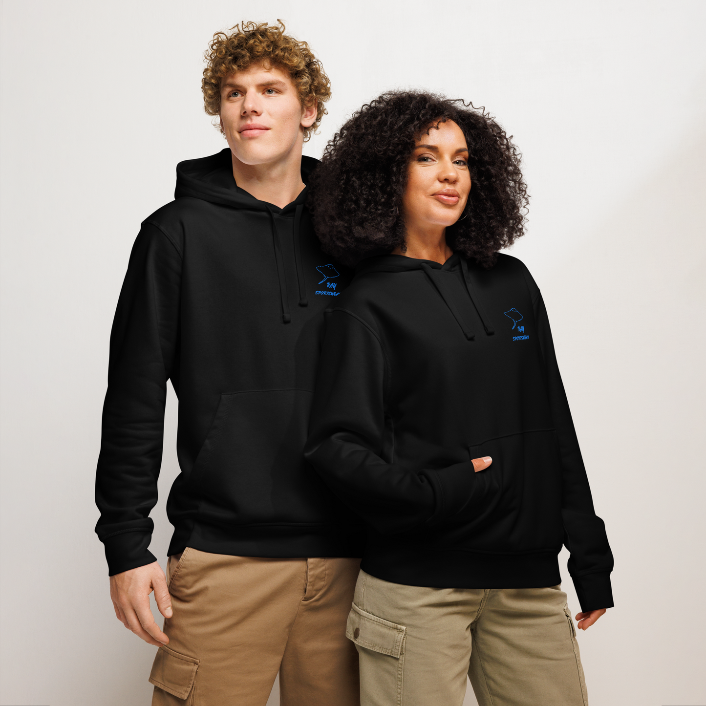 Unisex hoodie in black