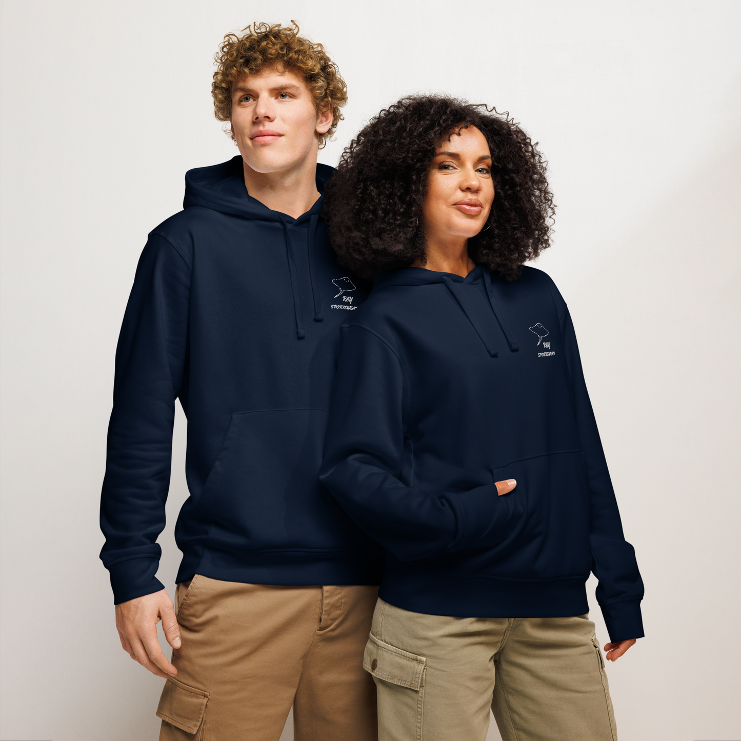 Unisex hoodie in navy