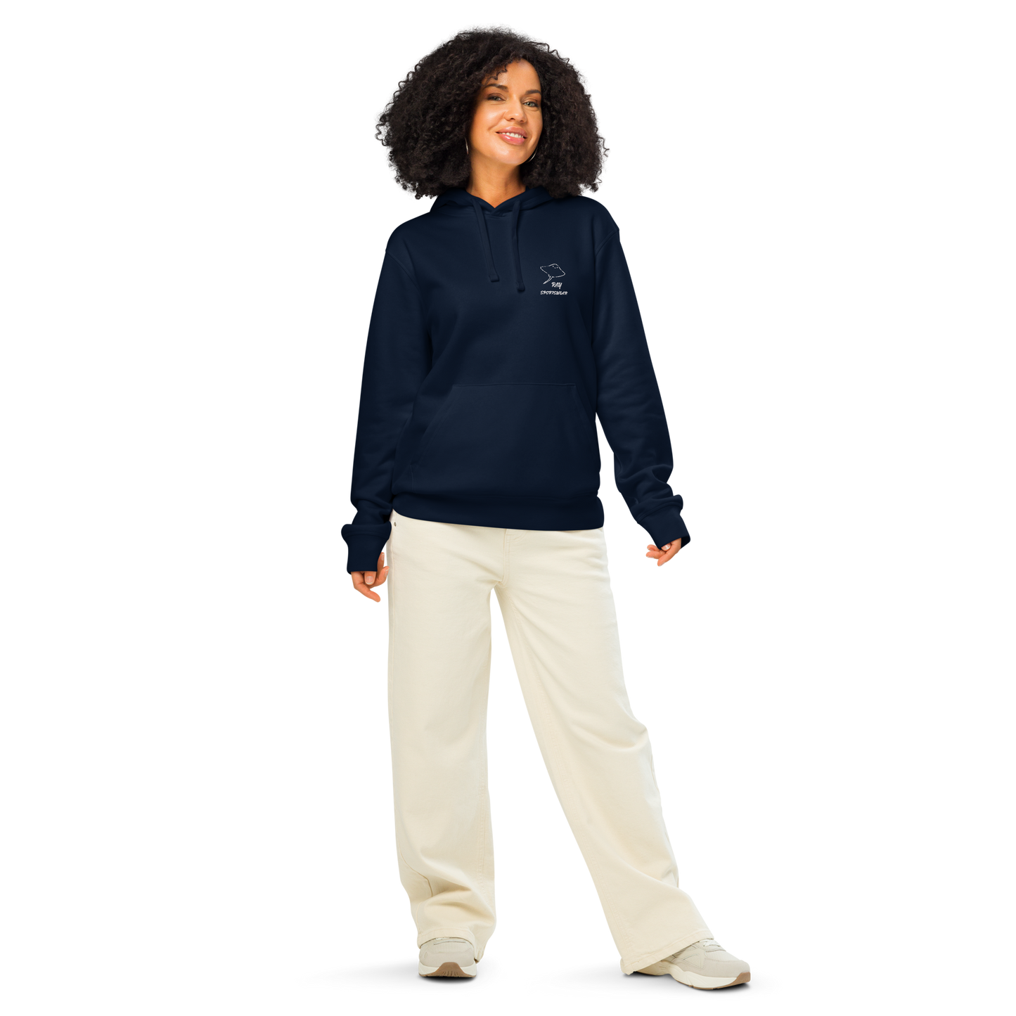 Unisex hoodie in navy