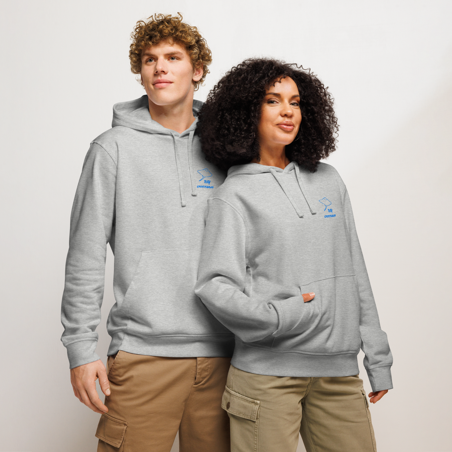 Unisex hoodie in grey