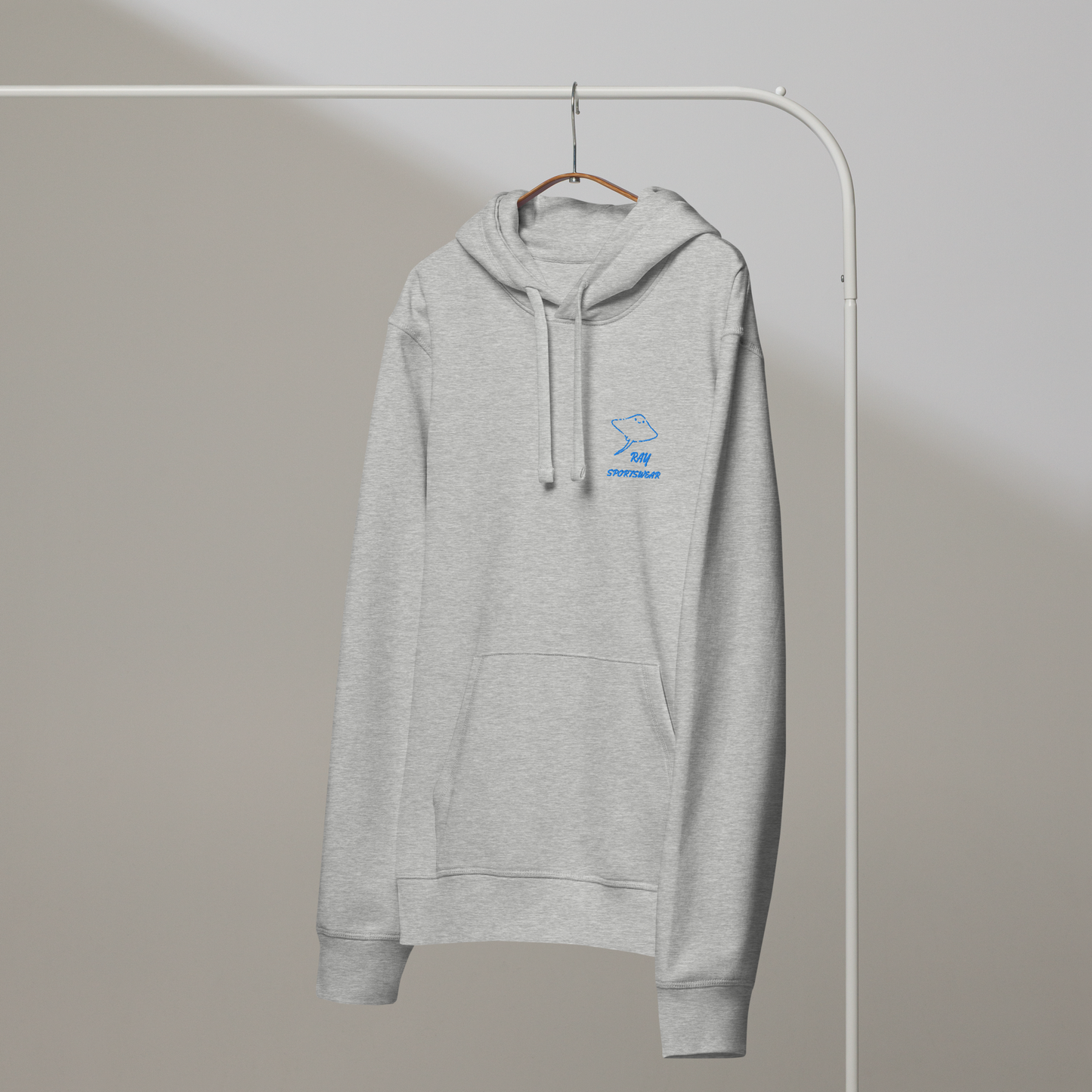Unisex hoodie in grey